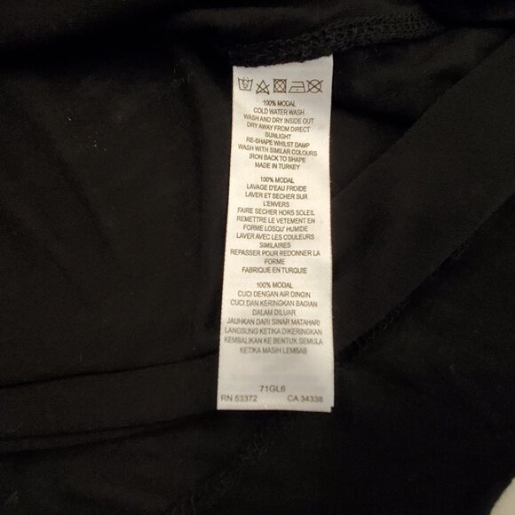 French Connection Black 100% Modal Fabric Dress/Cover-Up/Nightie - Picture 4 of 8